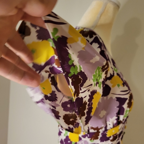 Kate Spade Women's Purple Floral Swing Dress - Size (4) - Excellent Condition - Picture 8 of 14